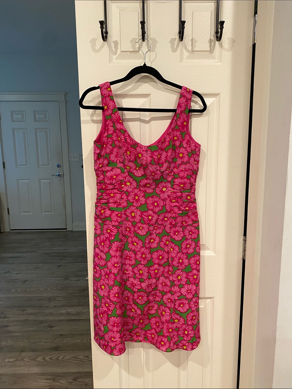 Nanette Lepore Pink Floral Sleeveless Midi Dress